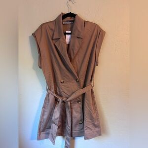 Abercrombie & Fitch Tan Trench Dress